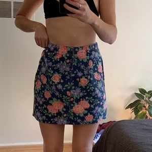 Vintage floral print skirt